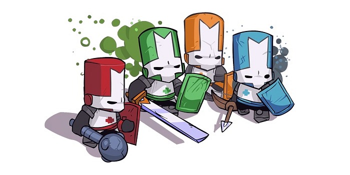 Imagen de los cuatro protagonistas de Castle Crashers. Imagen de los cuatro protagonistas de Castle Crashers.