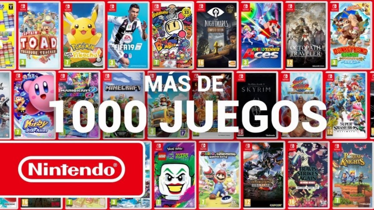 Más de 1.000 juegos disponibles en Nintendo Switch (Switch)