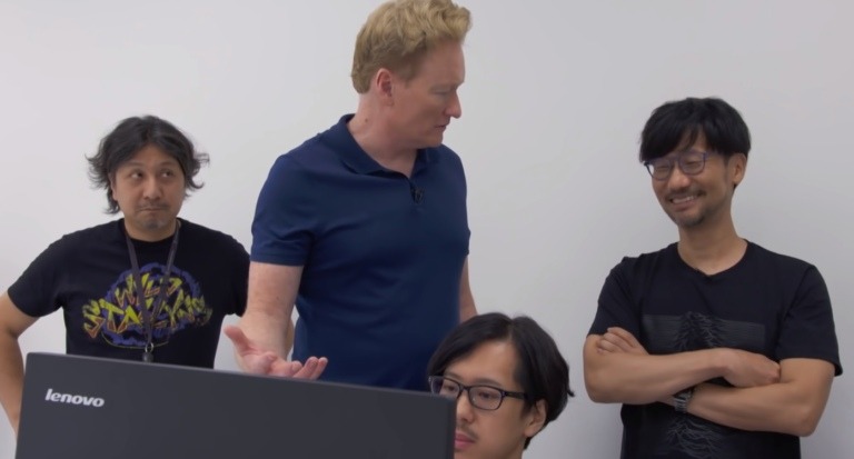 Kenichiro Imaizumi durante la visita de Conan O'Brien a Kojima Productions. Kenichiro Imaizumi durante la visita de Conan O'Brien a Kojima Productions.
