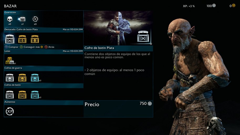La Tierra Media Sombras de Guerra PS4