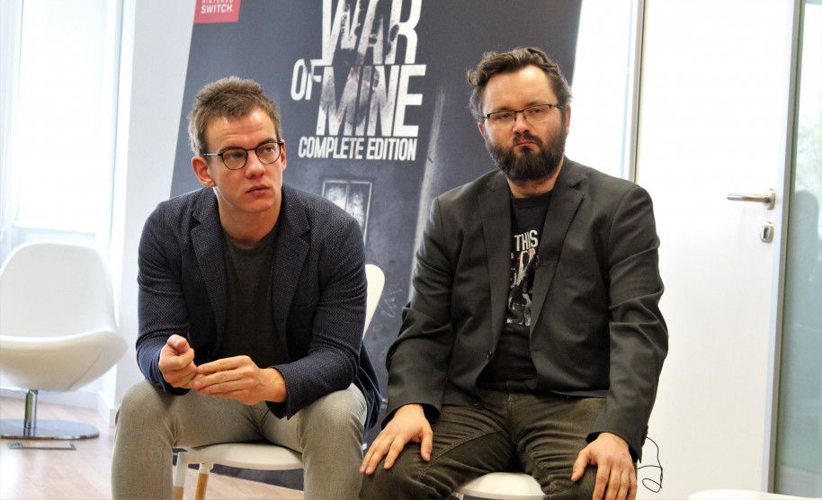 Tomasz Tomaszewski (responsable de la versión de Switch) y Pawel Miechowski (guionista principal) nos hablaron sobre el objetivo de This War of Mine.