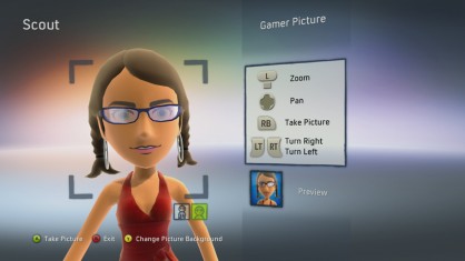 Si no nos gusta ninguna de las imágenes disponibles para el GamerTag siempre podemos hacerle una foto a nuestro Avatar y utilizarla con ese fin.