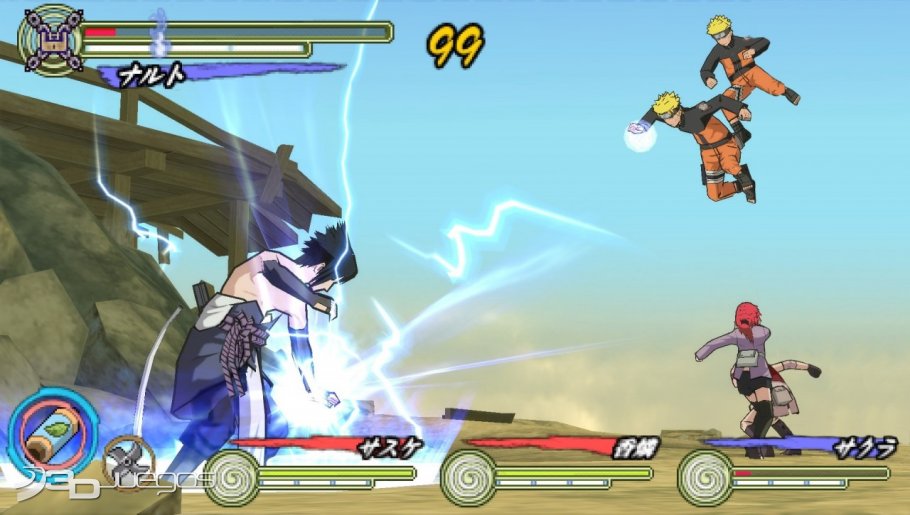 naruto ultimate ninja storm 3 psp gameplay