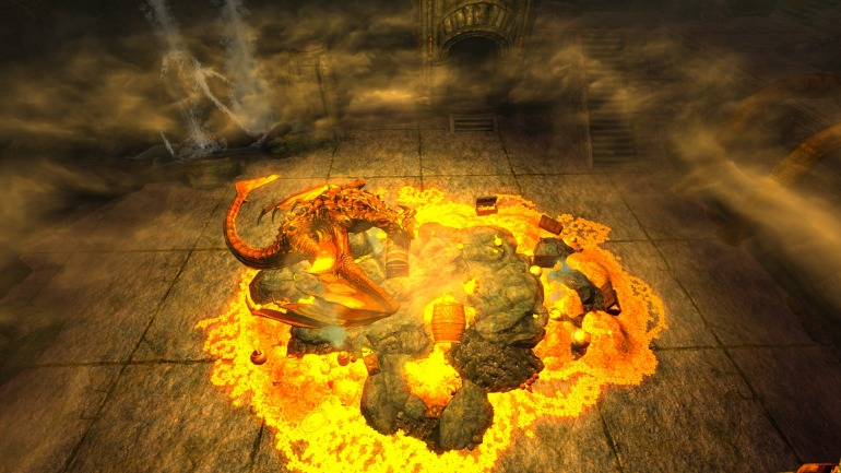 ¿Lograrás derrotar al dragón Smaug? Esta peligrosa criatura te espera en la Montaña Solitaria junto a un gran tesoro. ¿Lograrás derrotar al dragón Smaug? Esta peligrosa criatura te espera en la Montaña Solitaria junto a un gran tesoro.