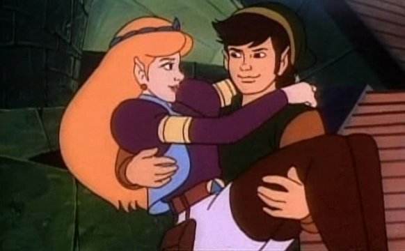 Captura de la serie de animación de Zelda. Captura de la serie de animación de Zelda.