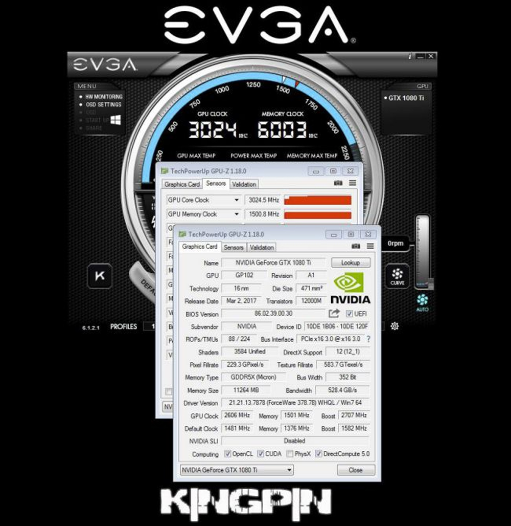 GeForce GTX 1080 Ti alcanza los 3Ghz gracias a un overclock