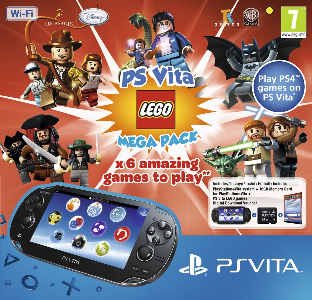 PS Vita vendrá acompañada de varios juegos de LEGO en su nuevo pack
