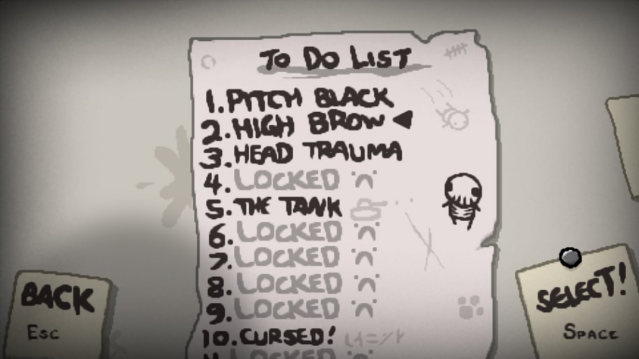 The Binding of Isaac Rebirth Vita