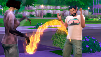 La última actualización de Los Sims 4 tiene un bug que hace parecer que mean fuego